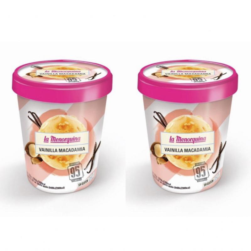 Helado Vainilla y Macadamia 500ml